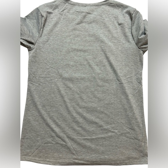 Gray T-Shirt and Shorts Set with Lip Graphic, Size L, NWOT - Picture 3 of 4